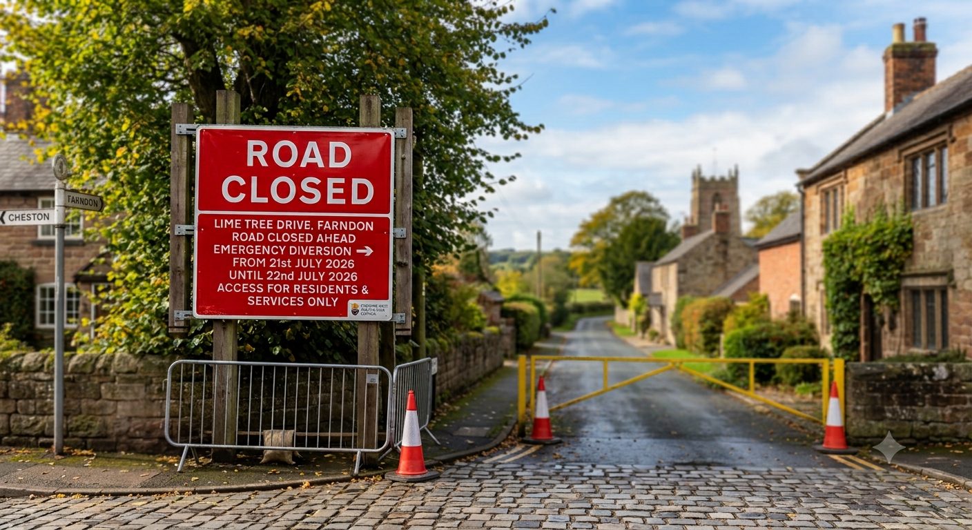 AI Generated Image for Lime Tree Drive Roadworks